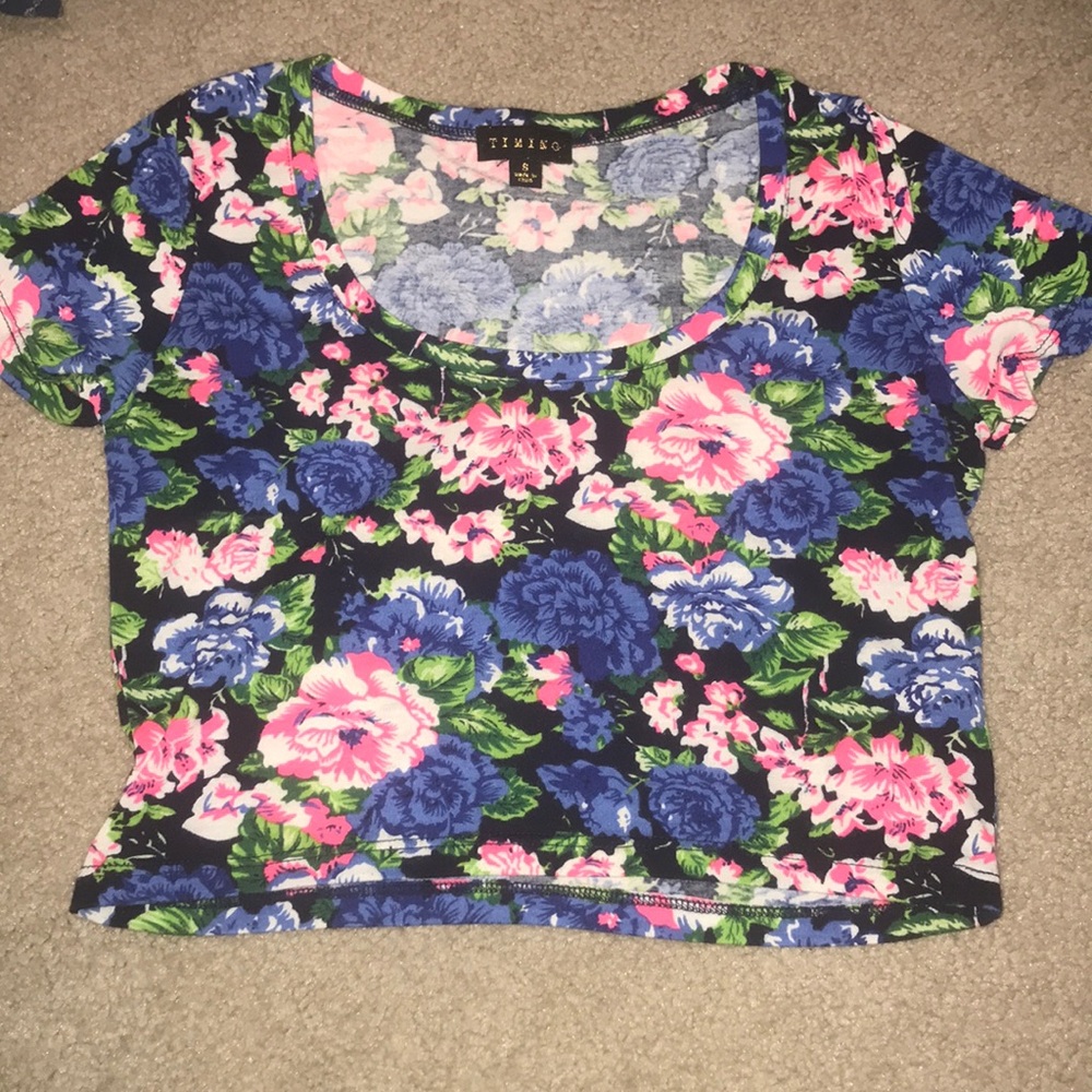 Floral crop top